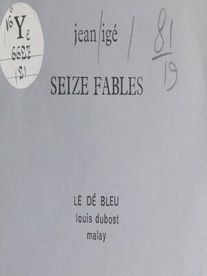 cover image of Seize fables